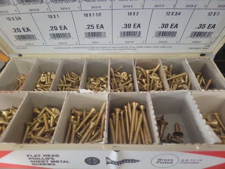 Brass Screw Organizer