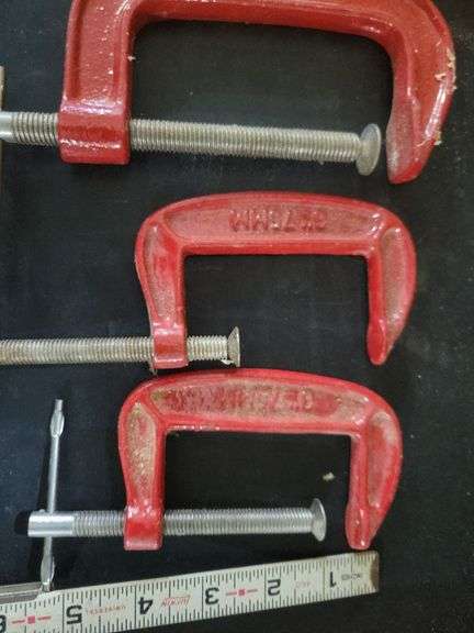 5 C-Clamps  3-5" and 2-3"