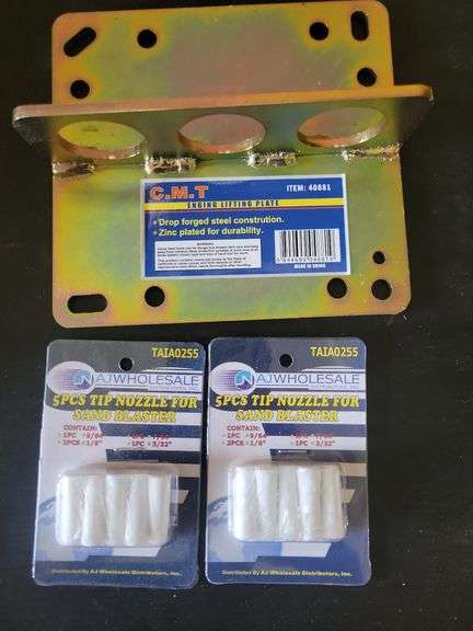 Lifting Plate and Sandblaster Nozzle Tips