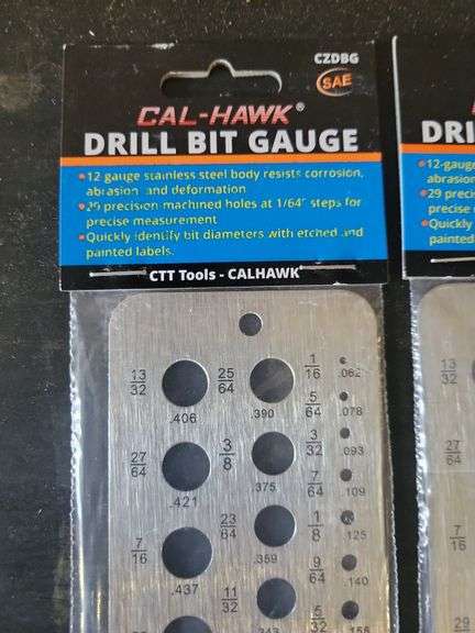 Drill Bit Gauges, Light, & Tweezer