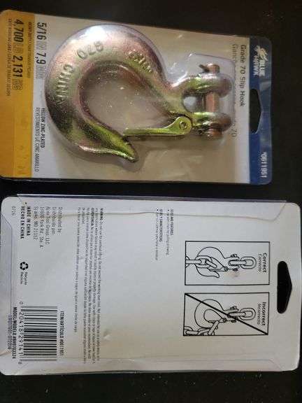 Pair 5/16" Grade70 Slip Hooks