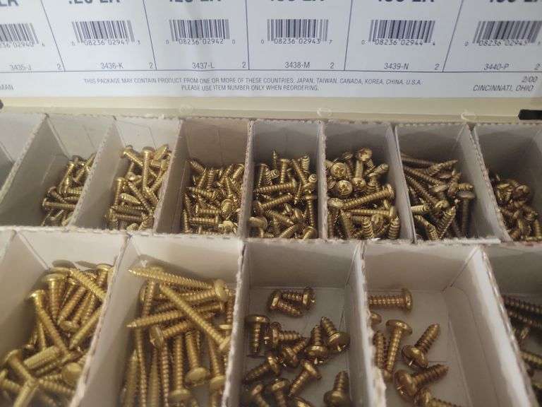 Brass Screw Organizer