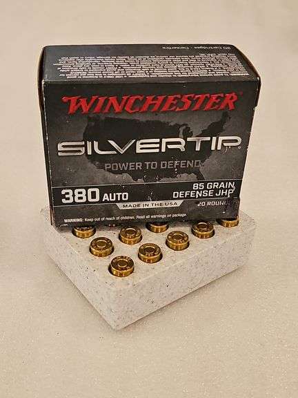 Winchester 380 Auto, 85 Gr Defence JHP, 20 ct. Box