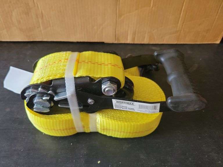 New Workmax 2 x 27' Rachet Strap and J Hook