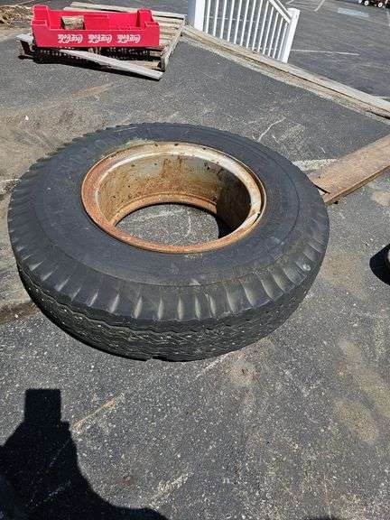 10x2  Fleet Master Triple thread tire on ring, under air
