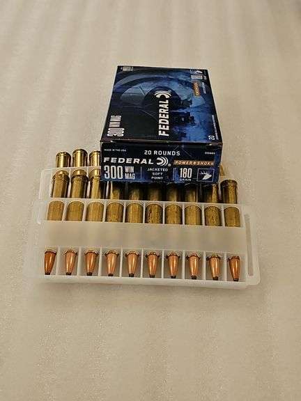 Federal 300 Win Mag 180 Gr JSP, 20 Ct Box