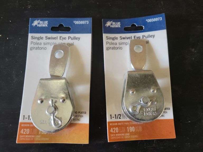 Pair Swivel Eye Pullies