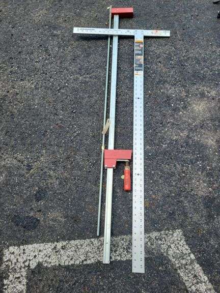 Johnson Drywall Square, Bessey Clamp, and Allthread