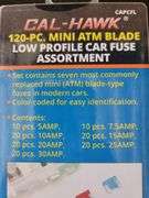 Cal-Hawk 120 Pc Mini ATM Blade Car Fuse