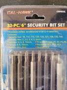 Cal-Hawk 32 6" Security Bit Set