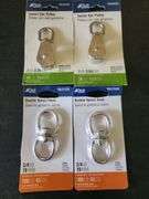 Pair 1" Pullies and Pair Dbl Swivel Hooks