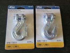 Pair 5/16" Grab Hooks Grade 43 3900lb. cap.