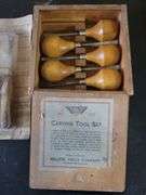 Millers Falls No. 107 Carving Tool Set, saws, and Carving Tools