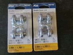 Pair 5/16" Double Clevis Links 3900lb. cap.