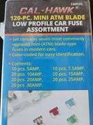 120 pc. Mini atm Blad Fuse Assortment