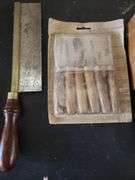 Millers Falls No. 107 Carving Tool Set, saws, and Carving Tools