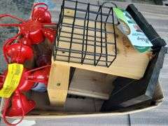 Humming Bird and Bird Feeder