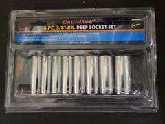 Cal-Hawk 8 pc. 3/8" Deep Socket Set MEat