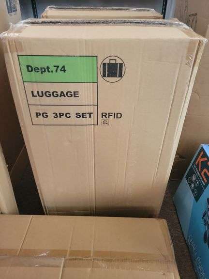Dept. 74 NIB 3 pc. Luggage Set