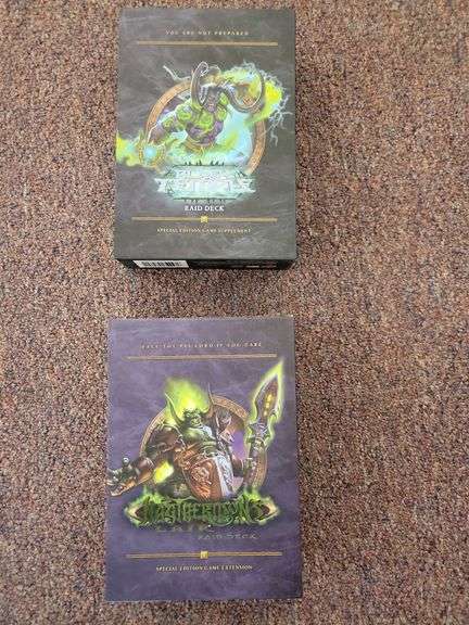 World of War Craft Card Games Megtheridon's Lair Raid Deck and Black Temple Raid Deck