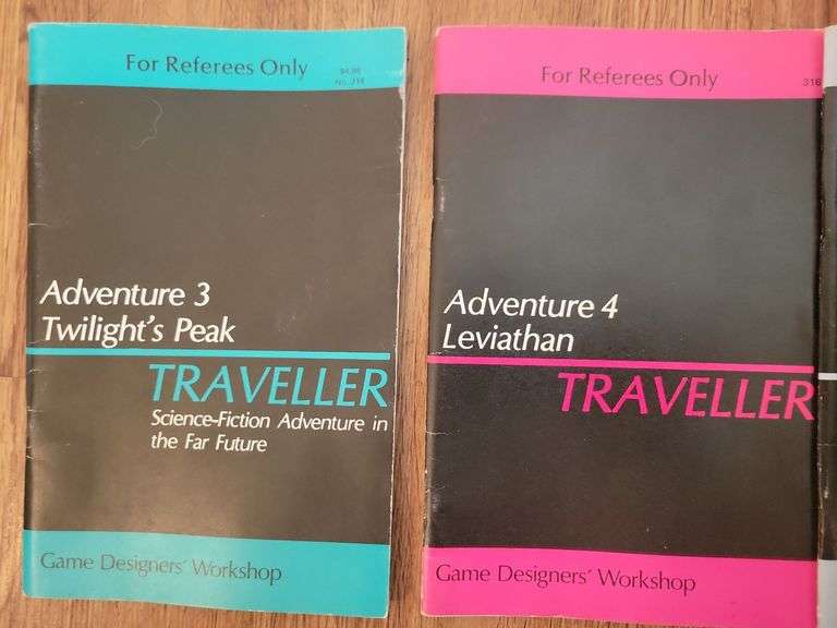 4 Editions "Traveller" Adventure 3-6