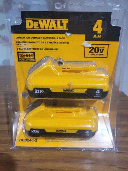 DeWalt 2 Pk. 20v 4AH Batteries