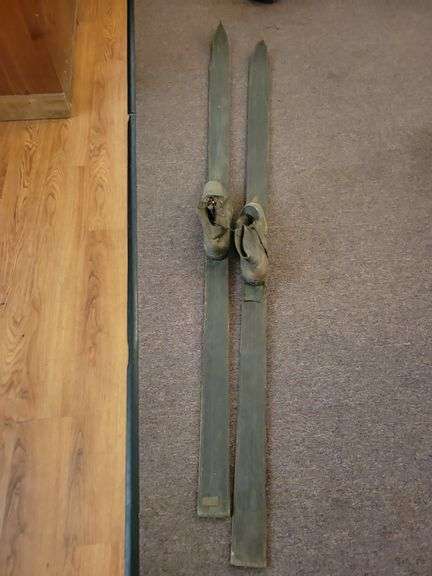 Wooden Snow Skis