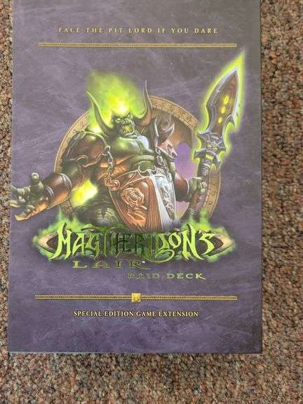 World of War Craft Card Games Megtheridon's Lair Raid Deck and Black Temple Raid Deck