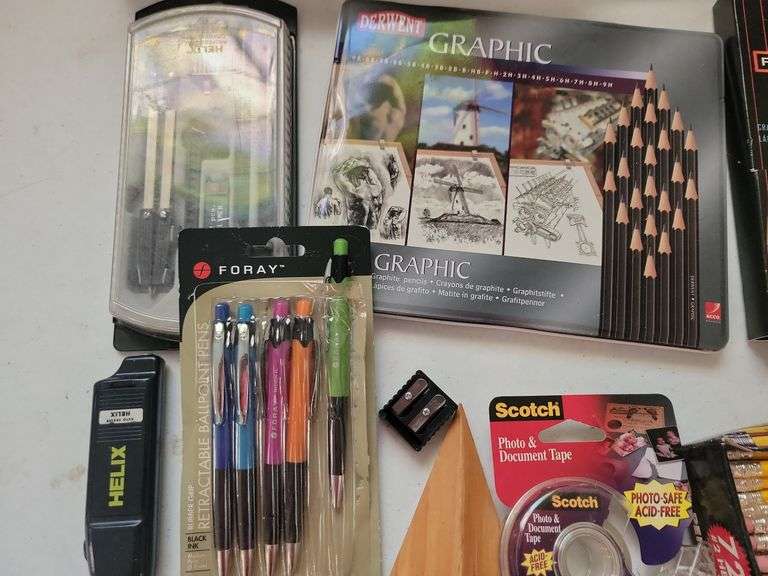Box Pencils, Colored Pensils and Draftsman Tools