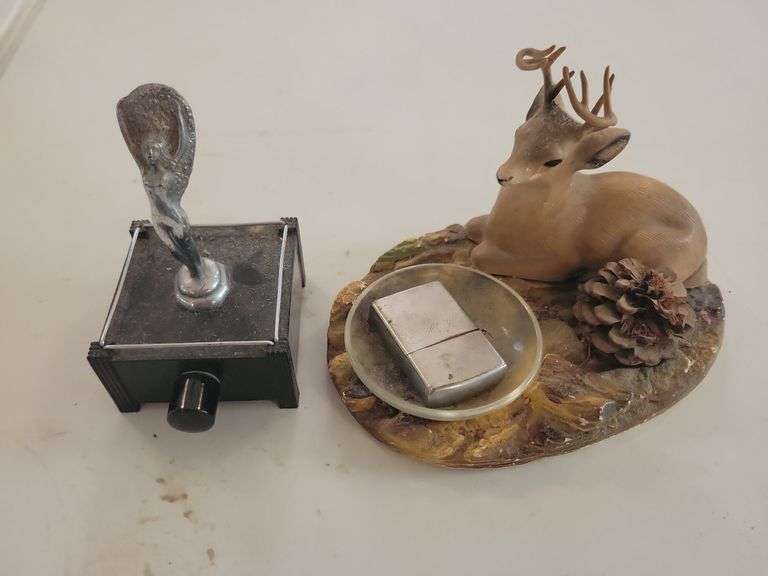 Parker Silent Flame Table Lighter and Misc.