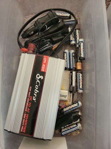 Inverter, Batteries, and Walkie Talkies