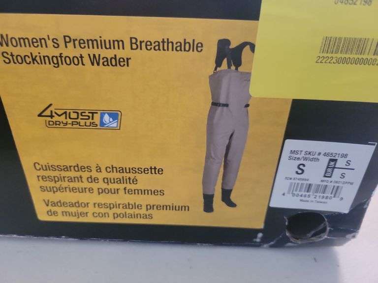 Women's Breathable Stockingfoot Wader Small