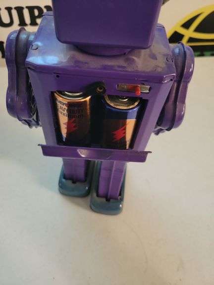 Tin Toy Purple Robot
