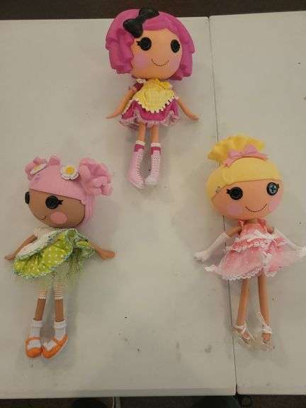 Lalaloopsy Cinder Slippers,  Sugar Cookie, and Bloosom Flowerpot