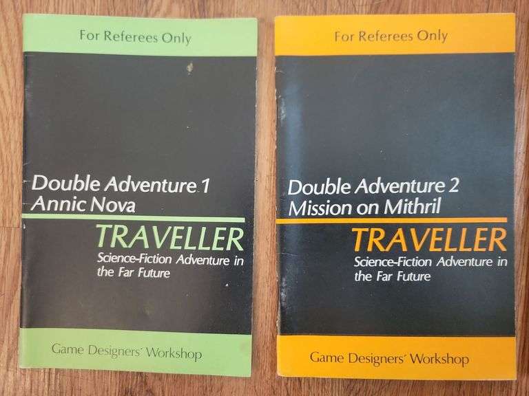 4 Editions "Traveller" Double Adventure 1-4