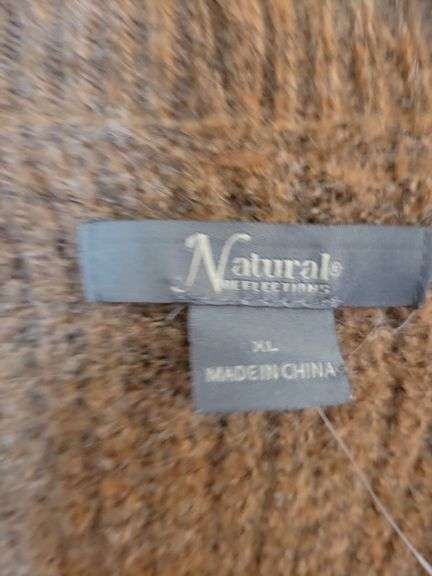 2 - Natural Reflections XL Brown Knit Swaeters