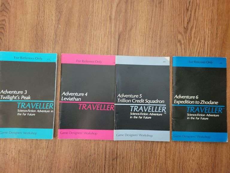 4 Editions "Traveller" Adventure 3-6