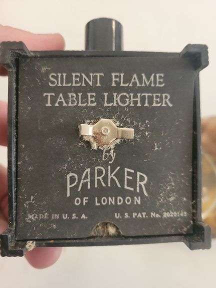 Parker Silent Flame Table Lighter and Misc.