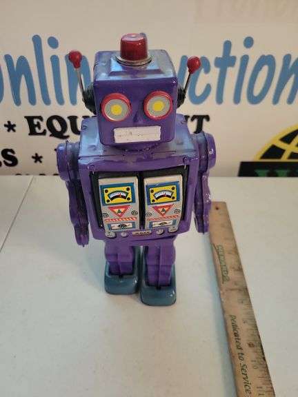 Tin Toy Purple Robot