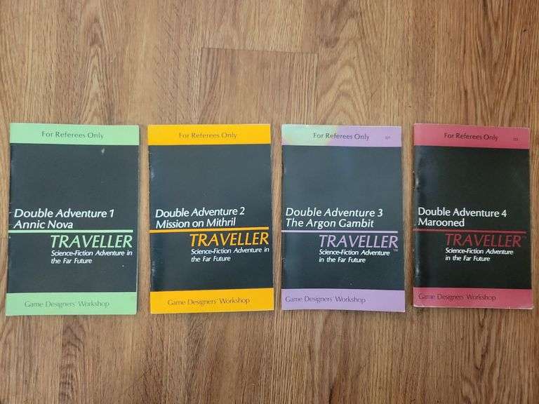 4 Editions "Traveller" Double Adventure 1-4