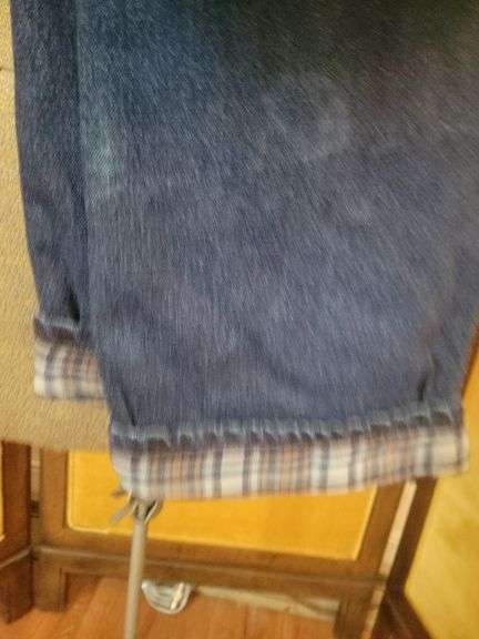 R H 34 x 34  Flannel Lined Jeans