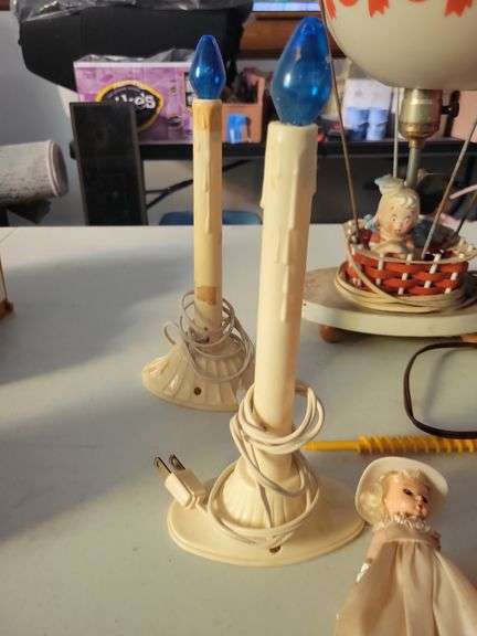 Dolley Toy Hot Air Balloon, Candles, and Misc