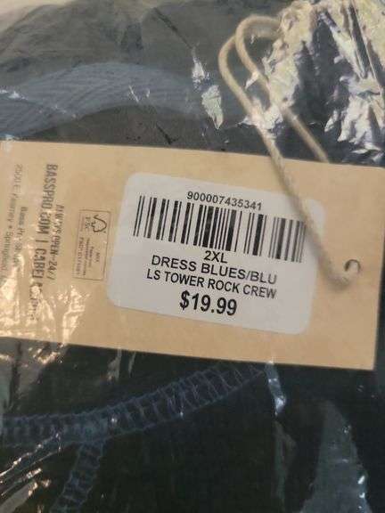RH 2XL Blue LS Crew Shirt