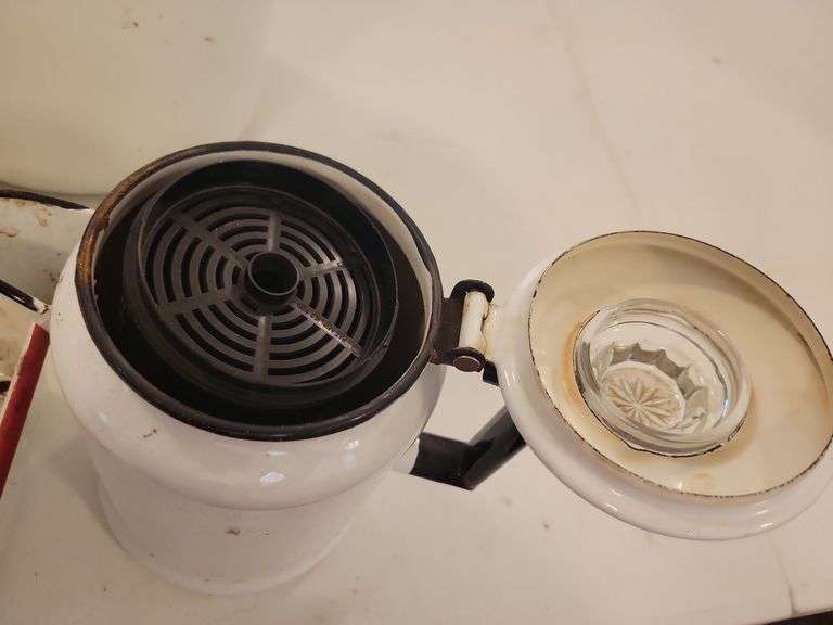 Enamel Ware and Gray Granite