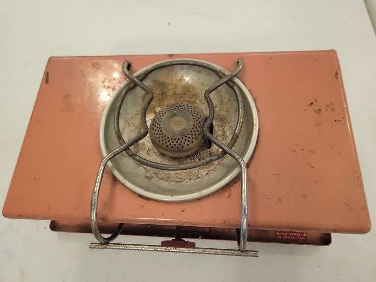 Pink Coleman LP Gas Picnic Stove