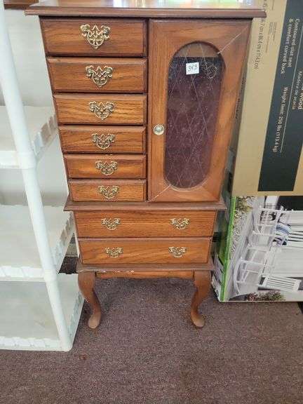 Oak Jewelry Cabinet