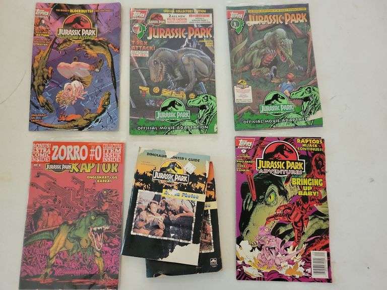 Jurassic Park Comics and Books