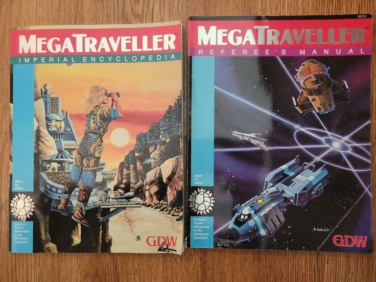 1987 MegaTraveller Referee's Manual, Players Manual, and Imperial Encyclopedia