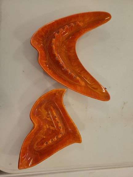 California USA Orange Ash Trays