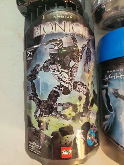 7- Lego Bionicle  Containers, Directions, Very Few Pieces